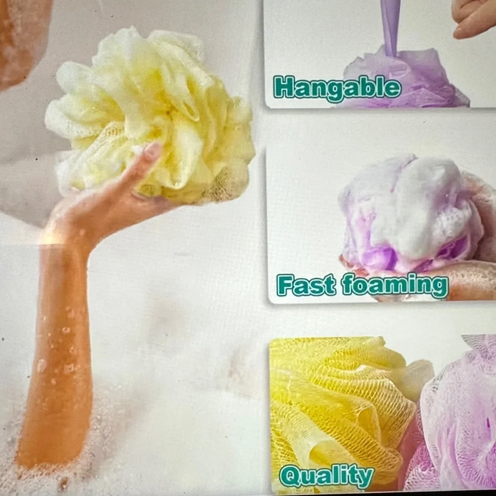 ❣️5|$25❣️last 2 !Colorful Bath Loofahs Set of 2